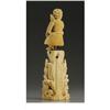 Image 2 : European Two-Part Carved Ivory Hierarchal Group 