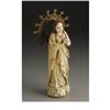 Image 1 : Colonial style carved ivory Madonna figure 