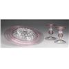 Image 2 : A Pair of Steuben Glass Candlesticks and Charger 