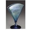 Image 2 : A Steuben 'Blue Aurene' Glass Fan Vase 