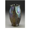 Image 2 : Loetz Art Nouveau Glass Vase with Silver Overlay 