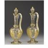 Image 2 : A Pair of Baccarat Etched and Gilt Glass Ewers 