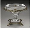 Image 1 : A Cut Glass Bowl With Gilt Metal Mounts 