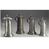 Image 1 : A Group of Four Pewter Flagons 