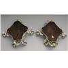 Image 2 : Pair of Dresden Porcelain Mirrored Sconces 