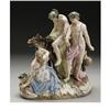 Image 1 : A Meissen Porcelain Group Of The Drunken Silenus 