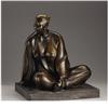 Image 1 : Armando Amaya Bronze Figure Of A Seated Woman 