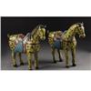 Image 1 : A Large Pair Of Chinese Cloisonne Enamel Horses 