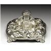 Image 1 : An American Silver Plate Inkwell and Tray 