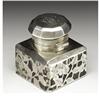 Image 2 : An American Silver Overlay Inkwell 