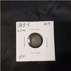 1863-S Liberty Seated Half Dime