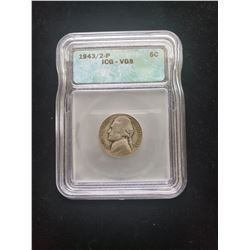 1943/2 Jefferson Nickel
