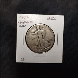 1942 Wlking Liberty Head Half