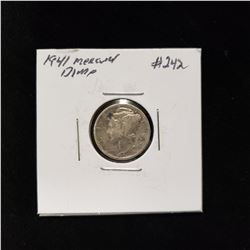 1941 Mercury Dime