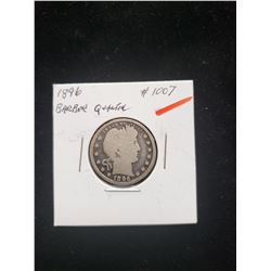 1896 Barber Quarter