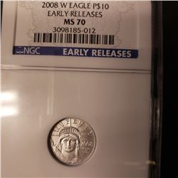 2008 W $10 Platinum Eagle