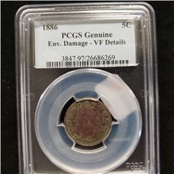 1886 Liberty V Nickel