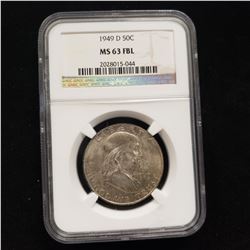 1949 D Franklin Head Half