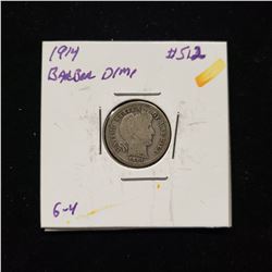 1914 Barber Dime