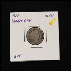 1914 Barber Dime
