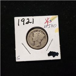 1921 Mercury Dime