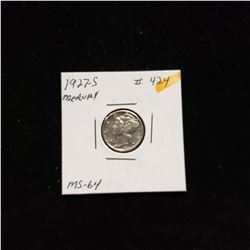 1927 S Mercury Dime