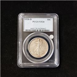1938 D Walking Liberty Head Half