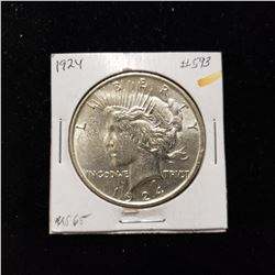 1924 Peace  Silver Dollar