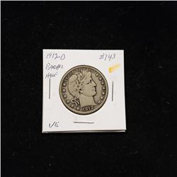 1912-D Barber Head Half