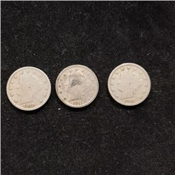 1910,1911,1912, Liberty V Nickels