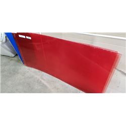 5 sheets of 4'x2' red lexan