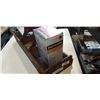 Image 2 : BOX OF GROUT AND VINTAGE WOOD TRAY