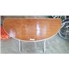 Image 2 : FOLDING D TABLE - 5 FOOT ACROSS