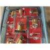 Image 2 : Tray of new brass padlocks