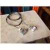 Image 1 : 2 bolt cable locks with cable-keyed differently