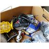 Image 2 : Box of new semi truck parts and trouble light