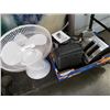Image 1 : Lot of various kitchen appliences and table fan