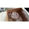 Image 2 : PINK OVERLAY GLASS CUP, PLATE AND BOWL SET