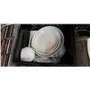 Image 2 : 3 CRATES OF WHITE DISHES