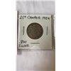 Image 2 : CANADIAN SILVER 25 CENT KING GEORGE VI 1934, 1935, 1936  .800 SILVER