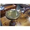 Image 2 : EAMES ERA CERAMIC AND BRASS PEDESTAL ASH TRAY
