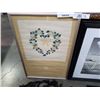 Image 2 : JUDY SEVERSON EMBOSSED QUILT PRINT SIGNED, 2 PRINTS AND MIRROR/PICTURE FRAME