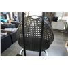 Image 8 : BRAND NEW MODERN RATTAN OUTDOOR DOUBLE HANGING EGG CHAIR RETAIL $2199 W/ CHARCOAL CUSHIONS - UV AND 