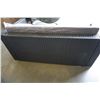 Image 8 : BRAND NEW OUTDOR RATTAN LOVE SEAT RETAIL $699 W/ DARK GREY CUSHIONS AND 2 THROW PILLOWS - POWDER COA