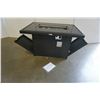 Image 2 : BRAND NEW RATTAN AND GLASS TOP FIRE TABLE RETAIL $999, POWDER COATED ALUMINUM FRAME, 55,000 BTU, CSA