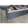 Image 8 : BRAND NEW PREMIUM OUTDOOR GIANT L SECTIONAL - RETAIL $2499 W/ DARK GREY CUSHIONS AND 4 ACCENT PILLOW