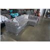 Image 2 : BRAND NEW 4 PIECE PREMIUM OUTDOOR MODERN GREY RATTAN MODULAR SECTIONAL SOFA RETAIL $1699 W/ DARK GRE