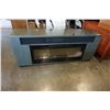 Image 1 : GREEN STAND WITH ELECTRIC FIREPLACE