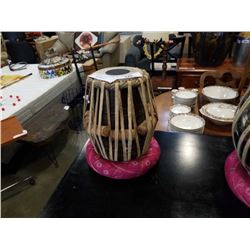 WOOD BODY DRUM AND STAND