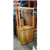 Image 1 : OAK 2 DOOR BOOKSHELF - APPROX 75 INCHES TALL